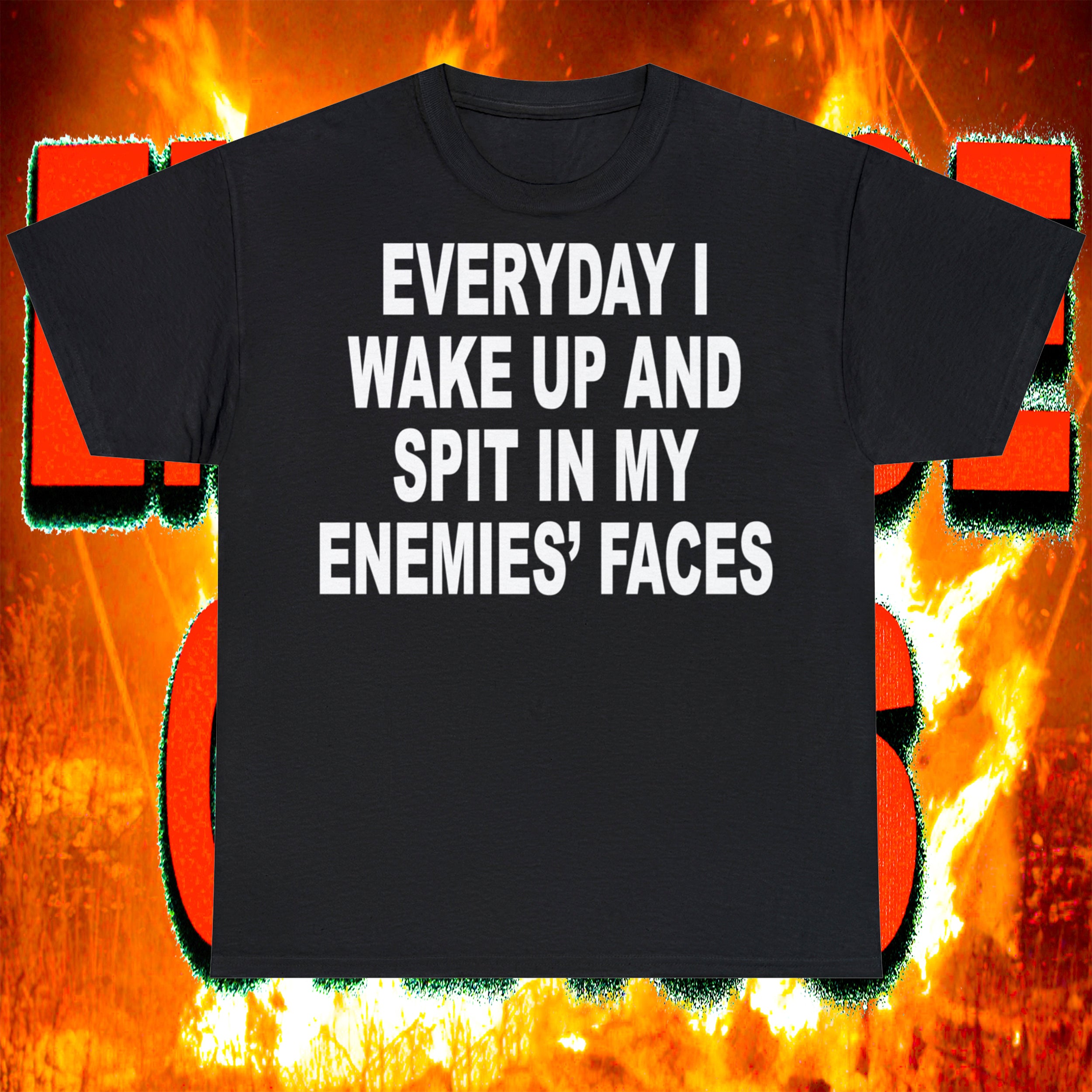 "ENEMIES" TEE  ** 5 DOLLAR WORLDWIDE SHIPPING **