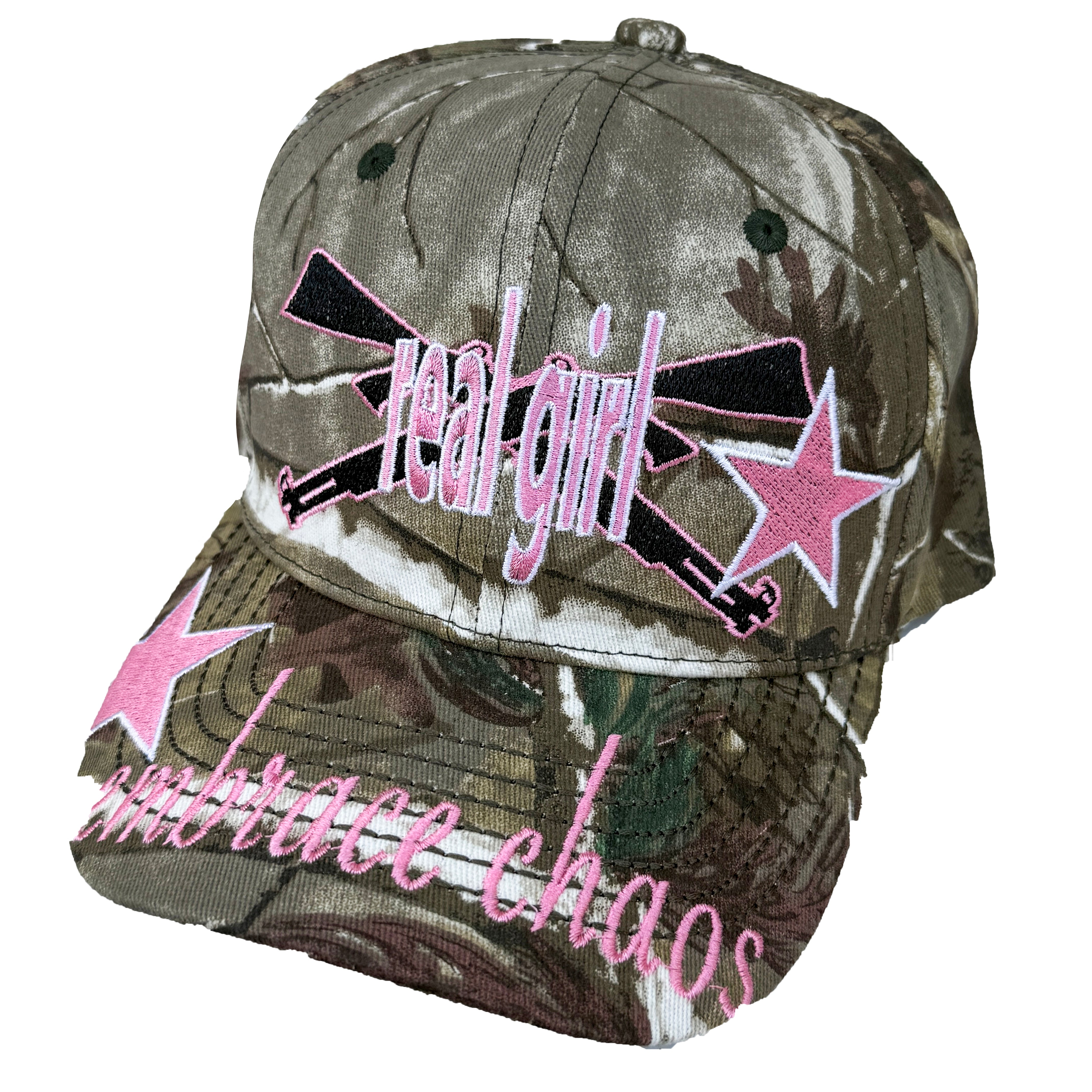 REAL GIRL CAP (GREEN CAMO)